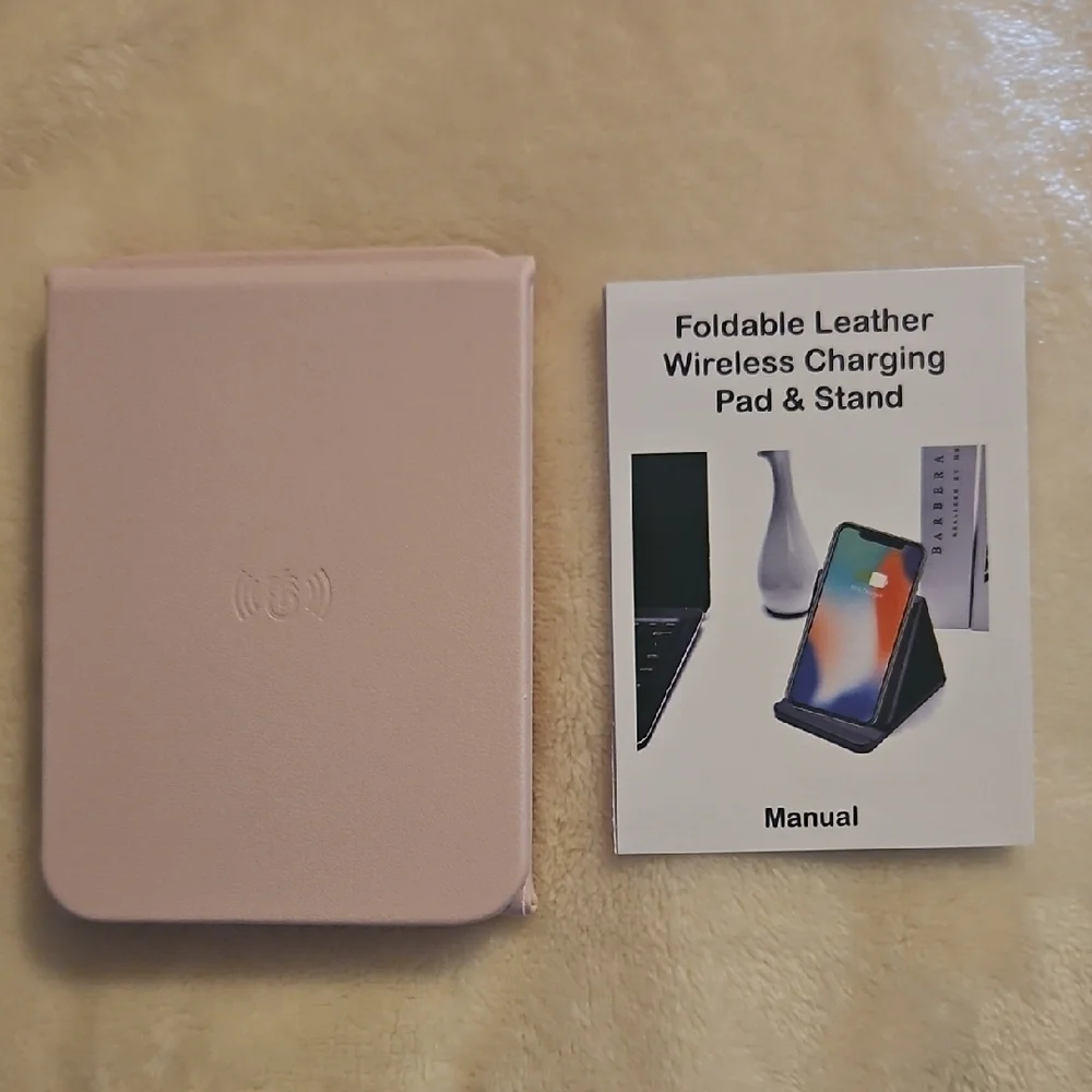 Pink Wireless Charging Pad & Stand